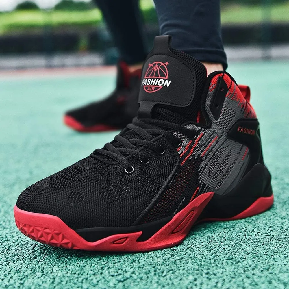 2021 Summer high top Breathable Casual Versatile Shock Absorption Sports Shoes Running Shoes Trend Men's Shoes Basketball Shoes