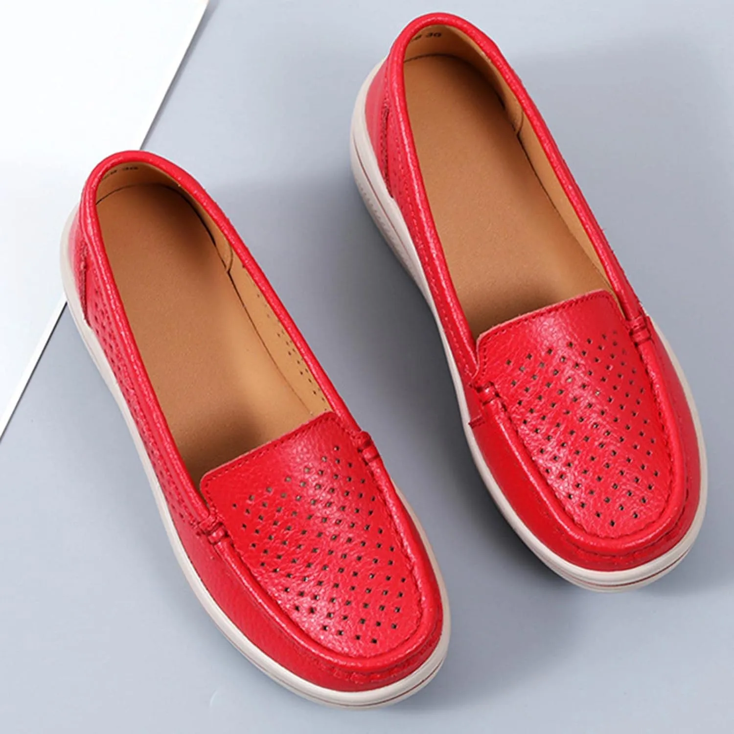 2025 Summer Slip on Loafers for Women Mesh Comfortable Platform Sneakers Business Casual Outdoor Travel Walking Shoes