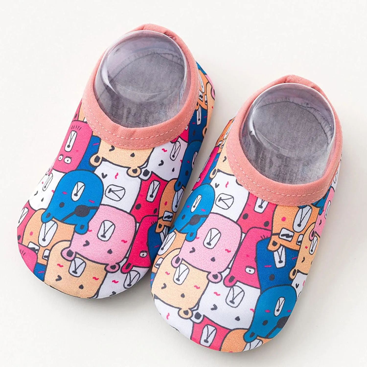 Baby Sock Shoes Water Shoes Baby Kids Socks Barefoot Shoes Swim Cartoon Non-Slip Girls Boys Baby Shoes White Shoes B