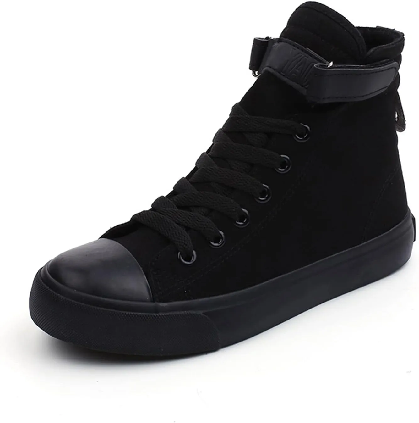 babyhealthy High Top Canvas Sneakers, Casual Walking Shoes Fashion Lace up Sneaker Platform Slip on for Adults Men Women