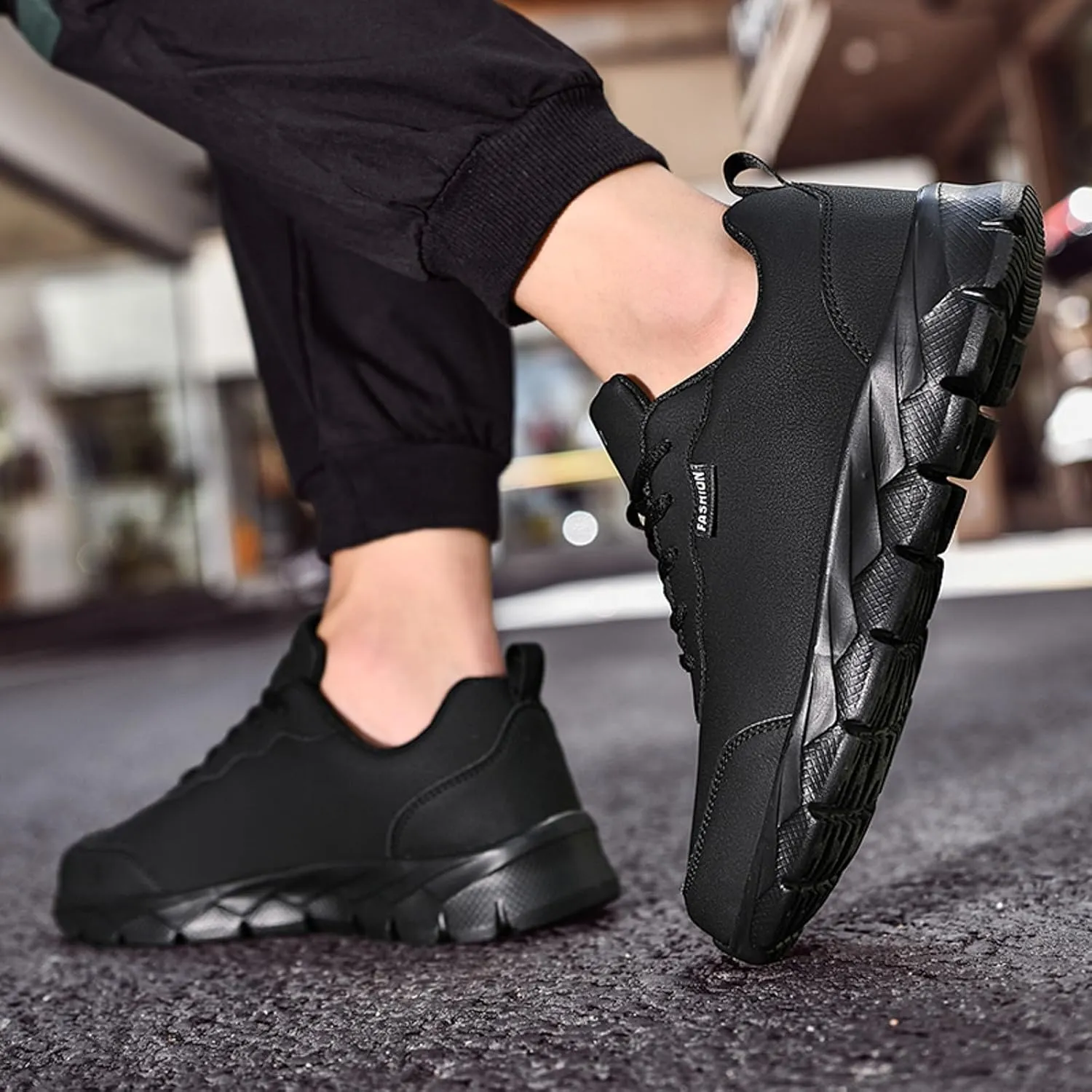 Breathable Dress Sneaker Men Casual Shoes Sport Fashionable New Pattern Simple Solid Color Warm and Comfortable Shoes in