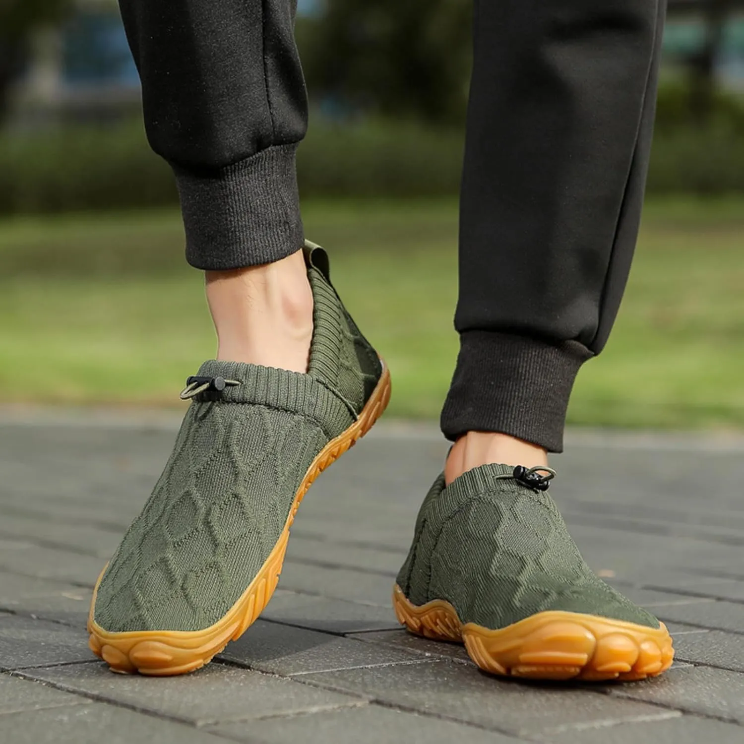 Breathable Dress Sneaker Men's Fashion Casual Shoes A Slip On Lightweight Outdoor Non Slip Thin Sole Flying Woven Lazy