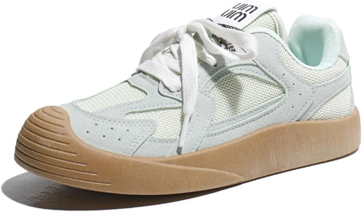 Breathable Mesh Cute Skate Sneakers – Lightweight & Stylish Casual Shoes for Women – Comfortable Non-Slip Fashion Sneakers for Everyday Wear