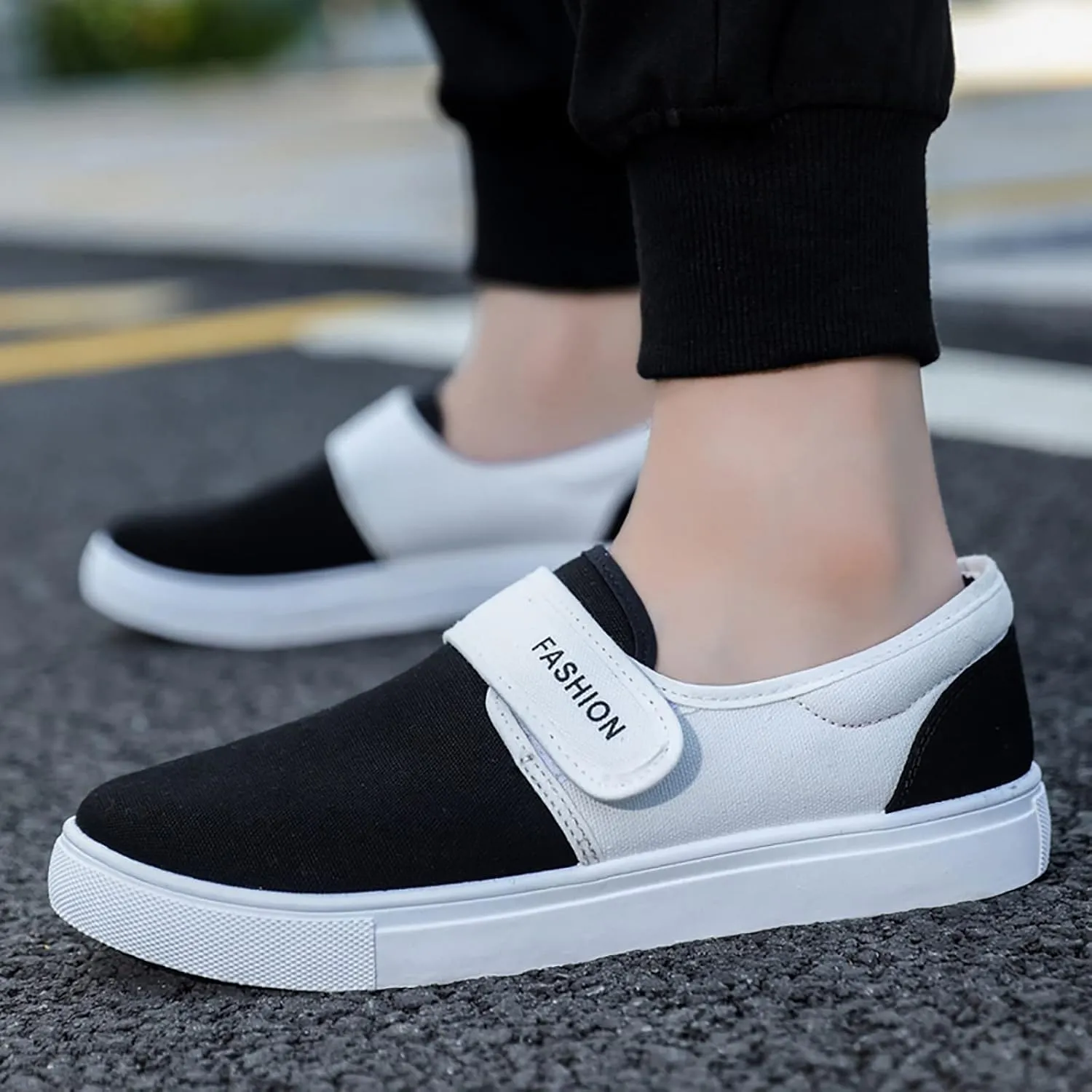 Canvas for Men Low Top Walking Shoes Fashion Casual Mid Top Shoes for Men