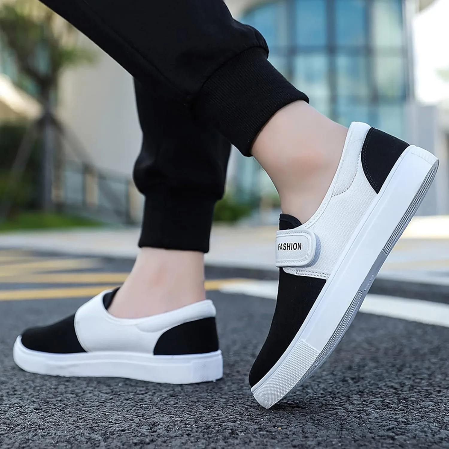 Canvas for Men Low Top Walking Shoes Fashion Casual Mid Top Shoes for Men
