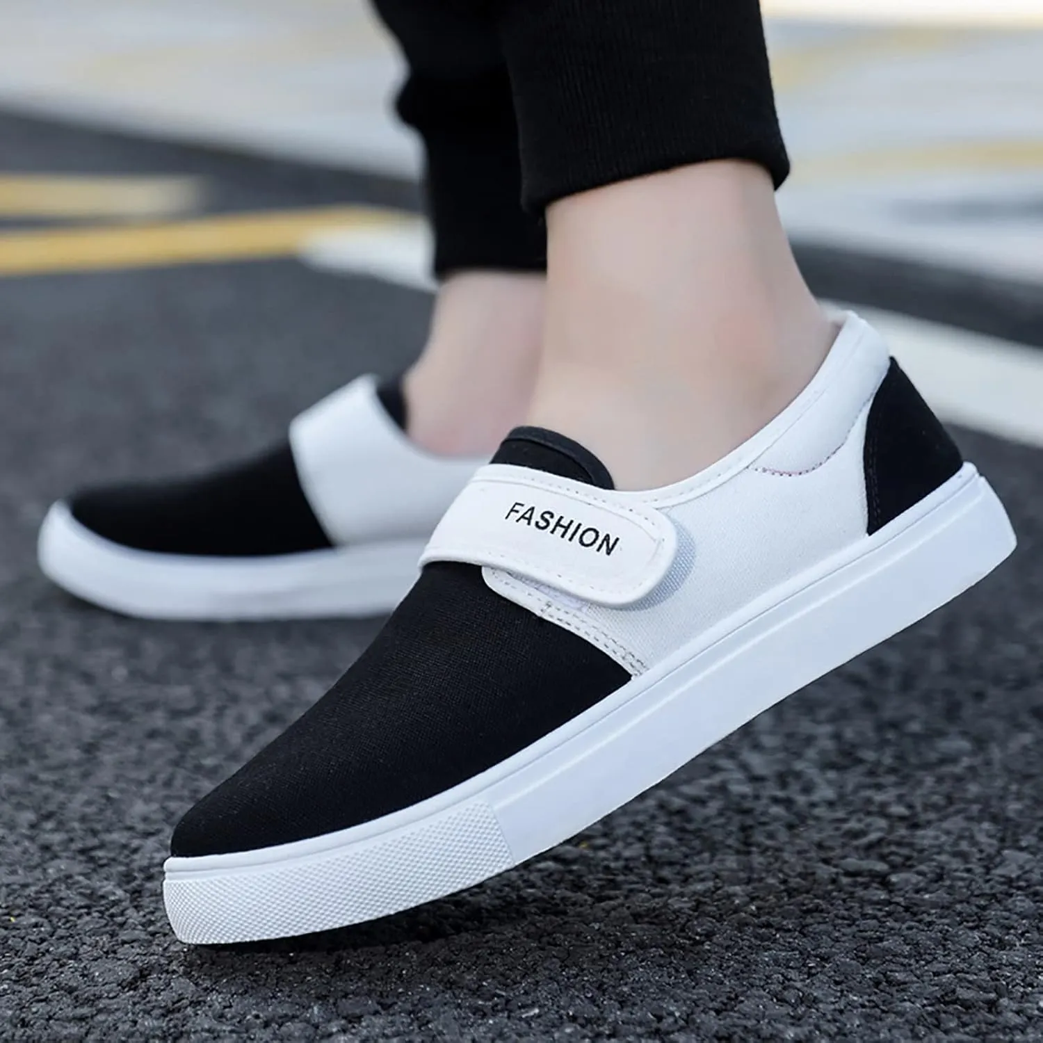Canvas for Men Low Top Walking Shoes Fashion Casual Mid Top Shoes for Men