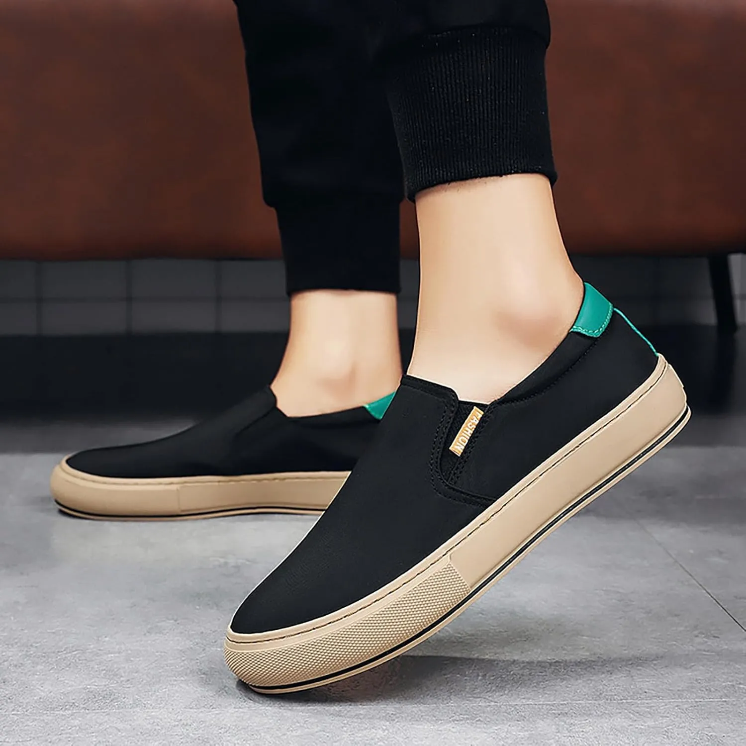 Canvas Summer Men's Shoes Korean Version of The Trend of Ice Cloth Breathable Board Shoes Casual Mid Top Mens