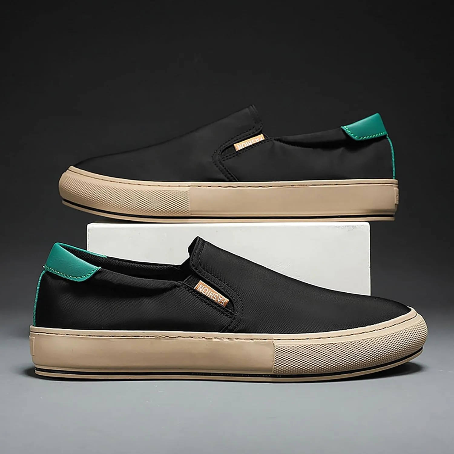 Canvas Summer Men's Shoes Korean Version of The Trend of Ice Cloth Breathable Board Shoes Casual Mid Top Mens