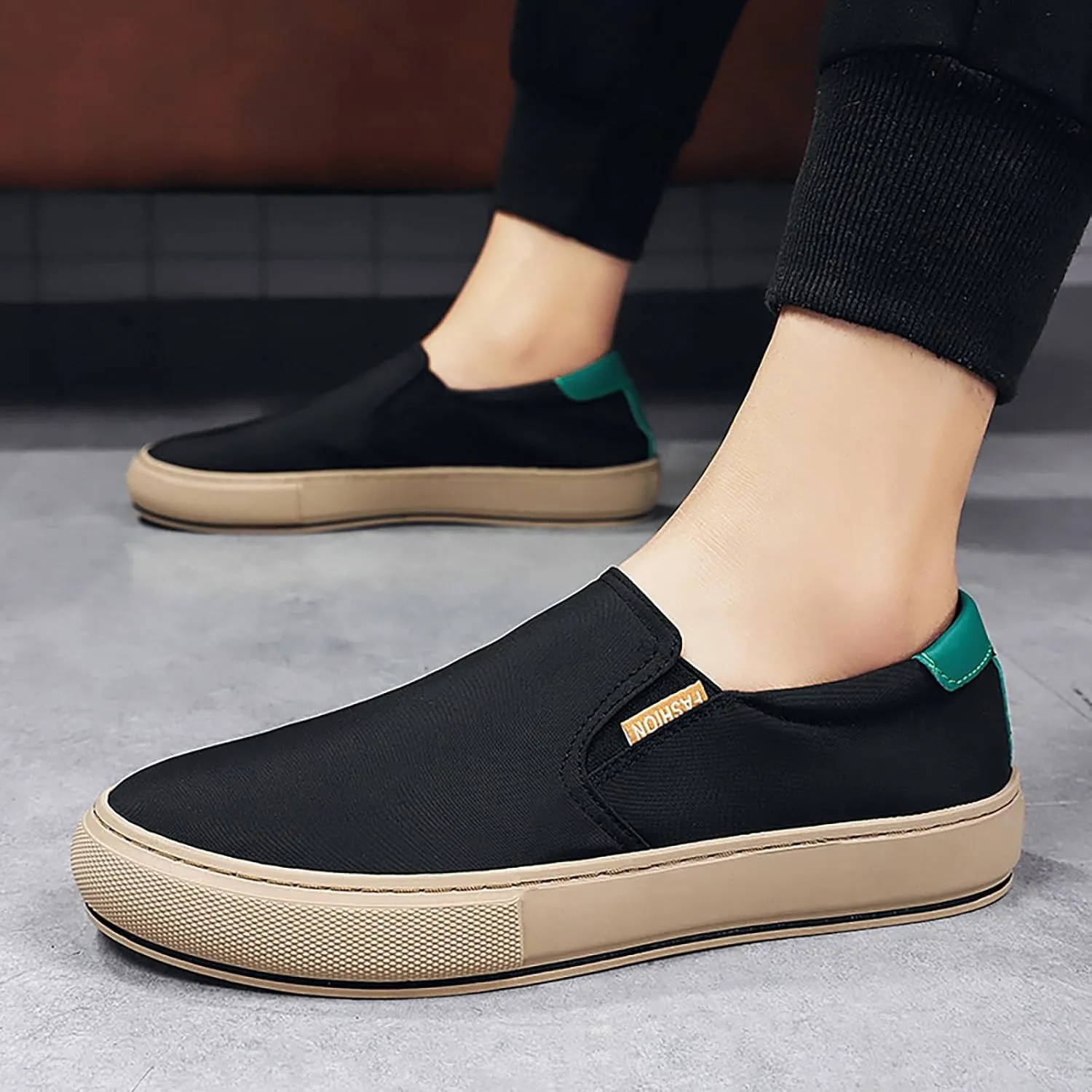 Canvas Summer Men's Shoes Korean Version of The Trend of Ice Cloth Breathable Board Shoes Casual Mid Top Mens