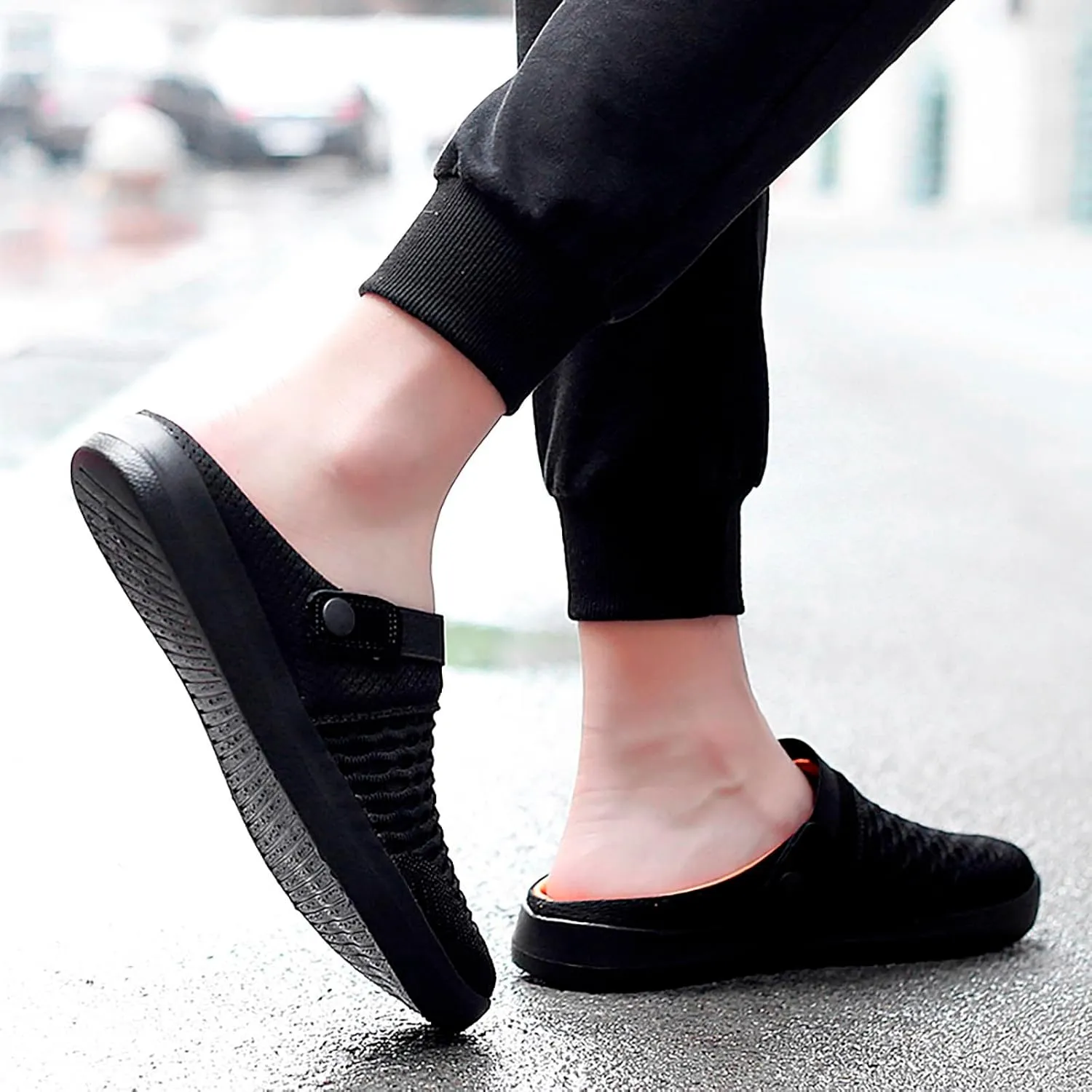 Casual Dress Shoes Men's Hollow Mesh Casual Sneakers Summer Sandals Breathable Shoes A Slip On Beach