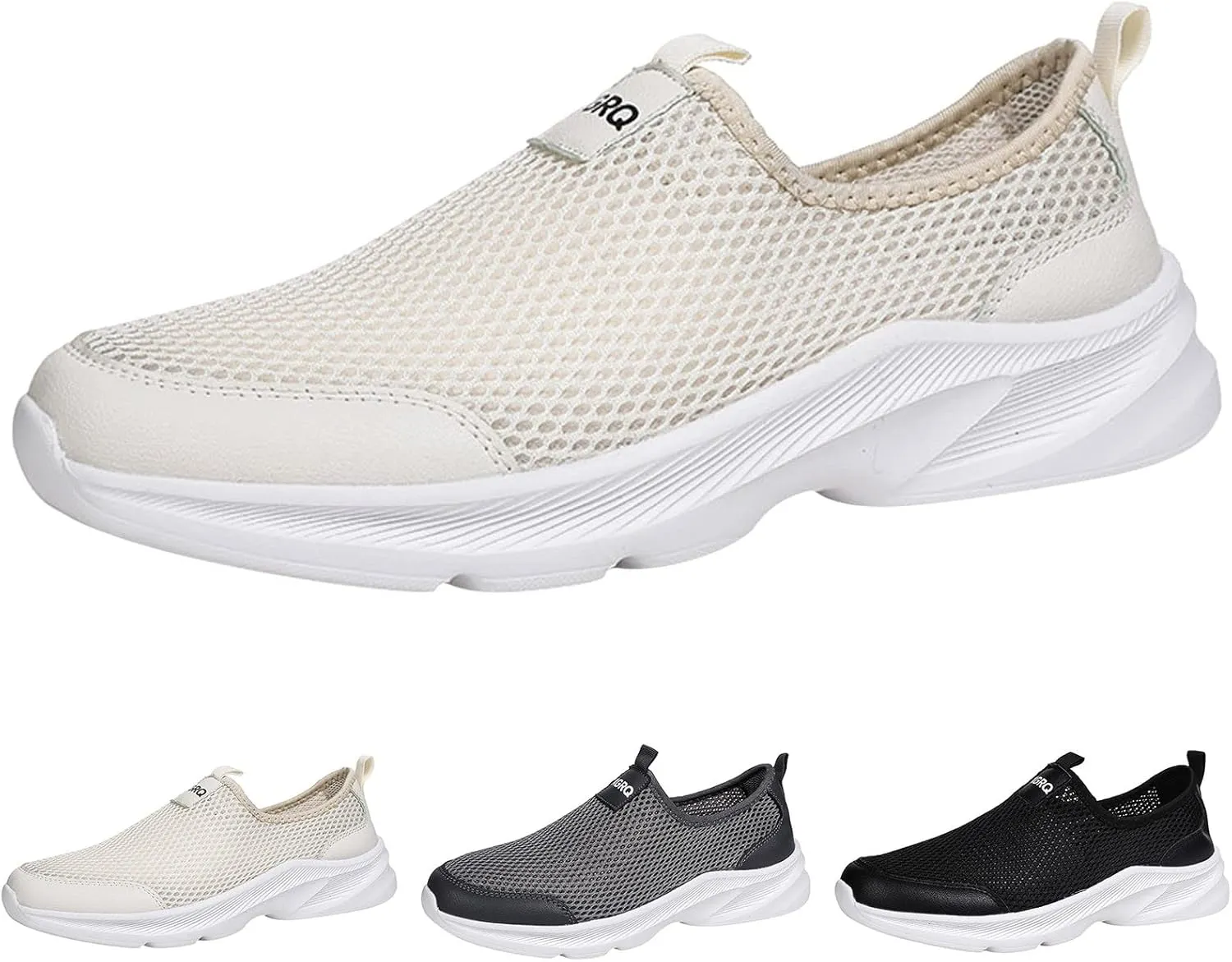 Casual Walking Shoes Men Sports Shoes Fashionable Simple and Solid Color The New Pattern Summer Non Slip Thick Mesh