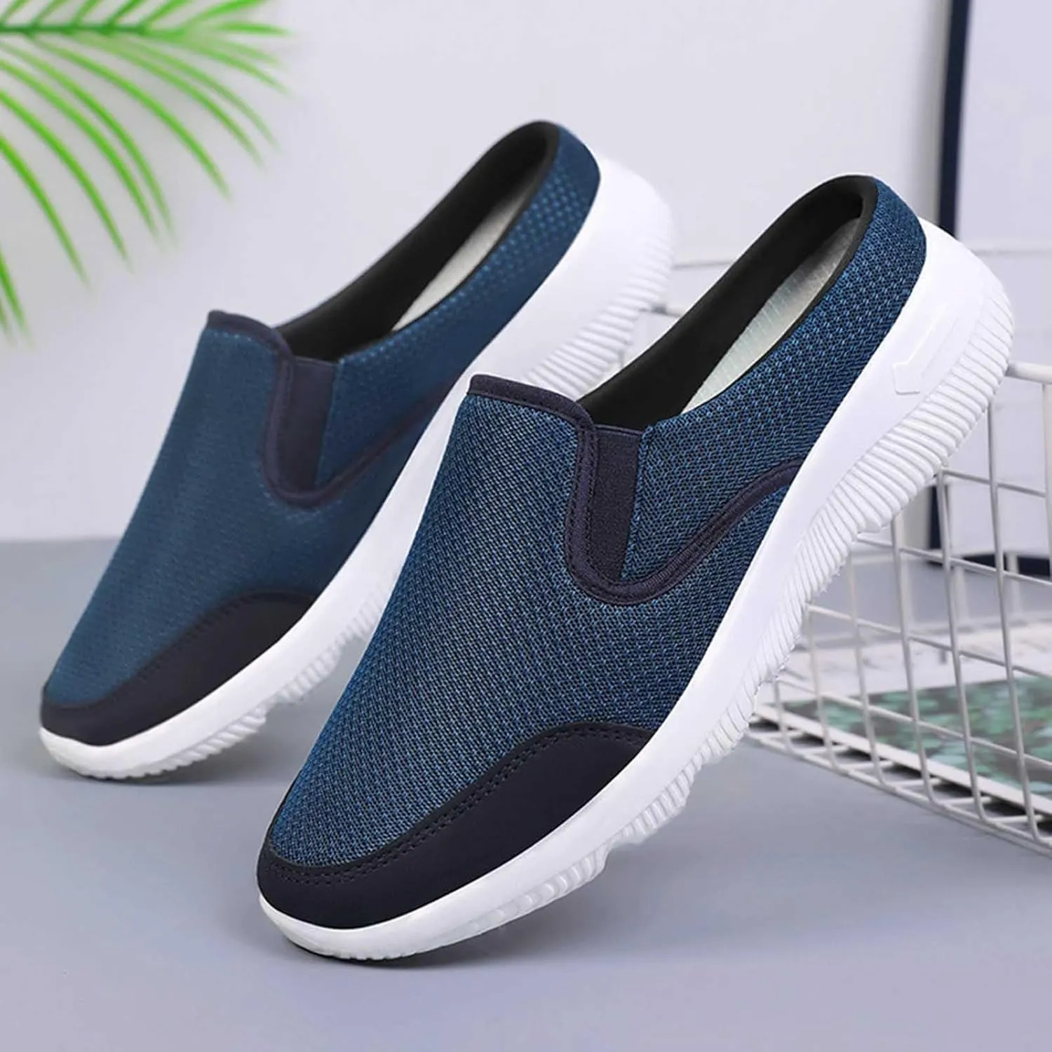 Casual Walking Shoes Men's Comfortable and Breathable Slip On Casual Shoes