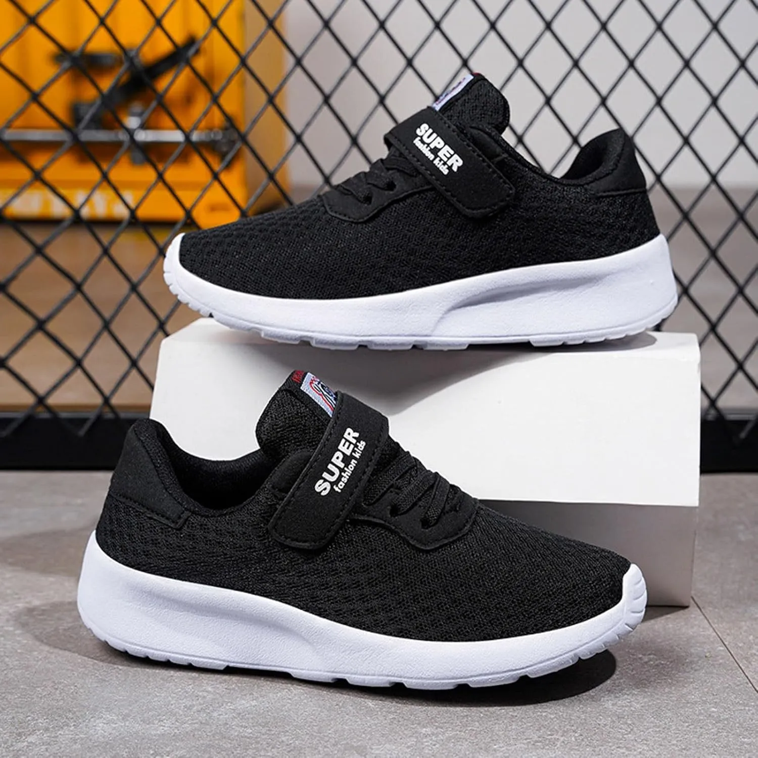 Children's Mesh Breathable Lightweight Soft Sole Solid Color Running Casual Sneakers Sneakers for Boy Sneakers Size 13