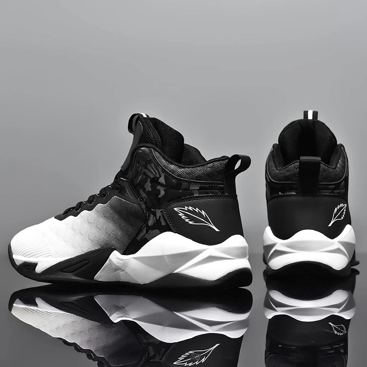 CJSPORX Mens Basketball Shoes Breathable Non Slip Running Fashion Sneakers