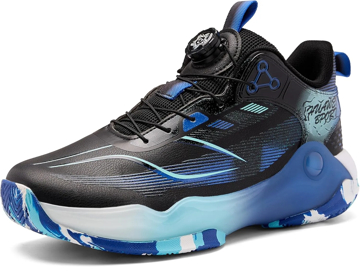 CJSPORX Men's Basketball Shoes Breathable Non-Slip Sneakers Fashionable Sports