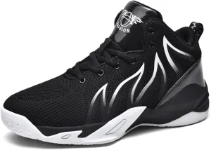 CJSPORX Men's Basketball Shoes Breathable Non-Slip Sneakers Fashionable Sports
