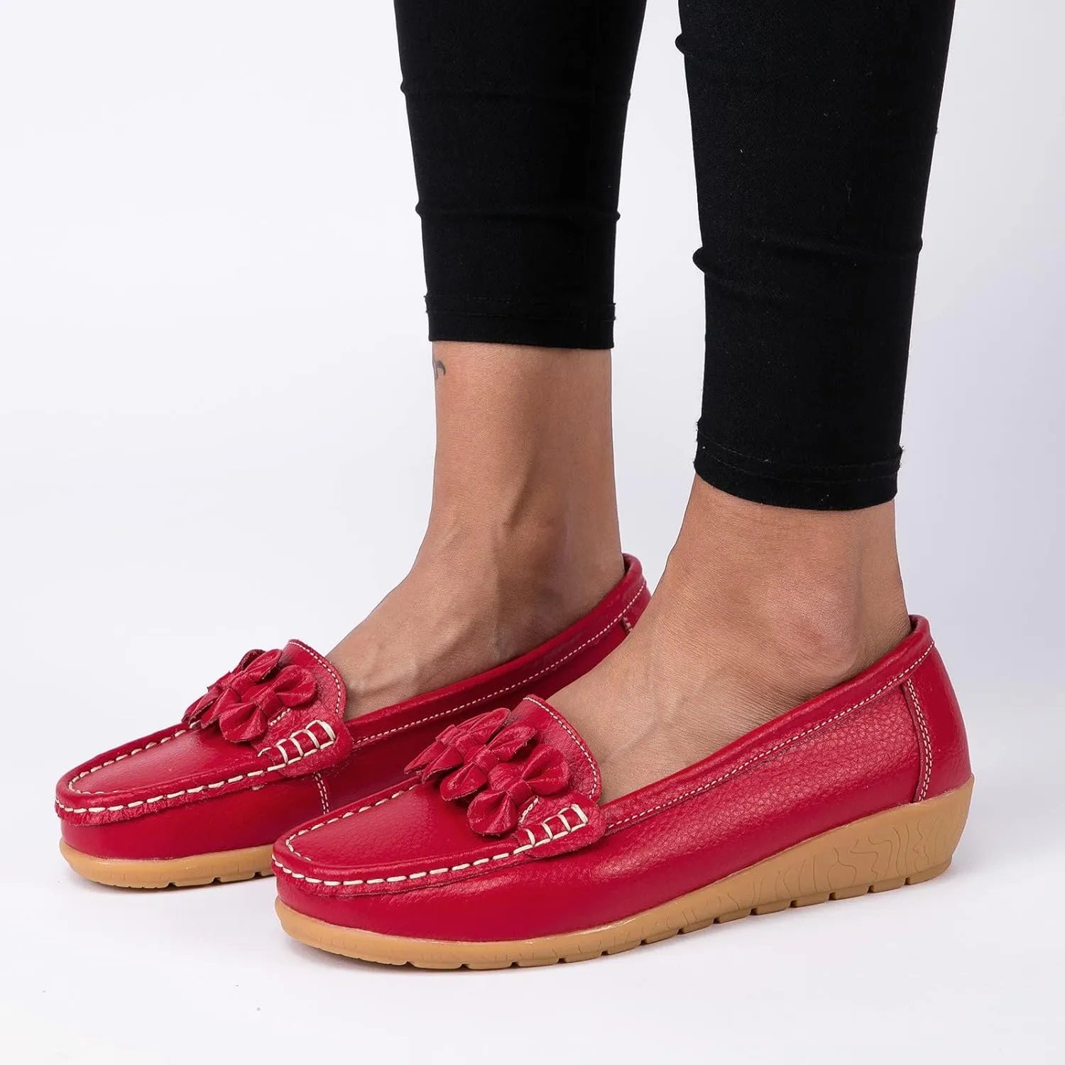 Dress Shoes for Women Low Heels Comfortable Women Loafers Slip on Non Slip Low Top CasualCover Heel Round Toe Womens Christmas Shoes Tennis Shoes Womens