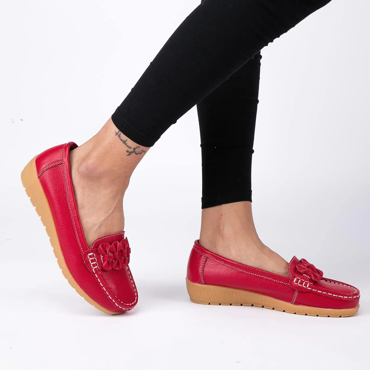 Dress Shoes for Women Low Heels Comfortable Women Loafers Slip on Non Slip Low Top CasualCover Heel Round Toe Womens Christmas Shoes Tennis Shoes Womens