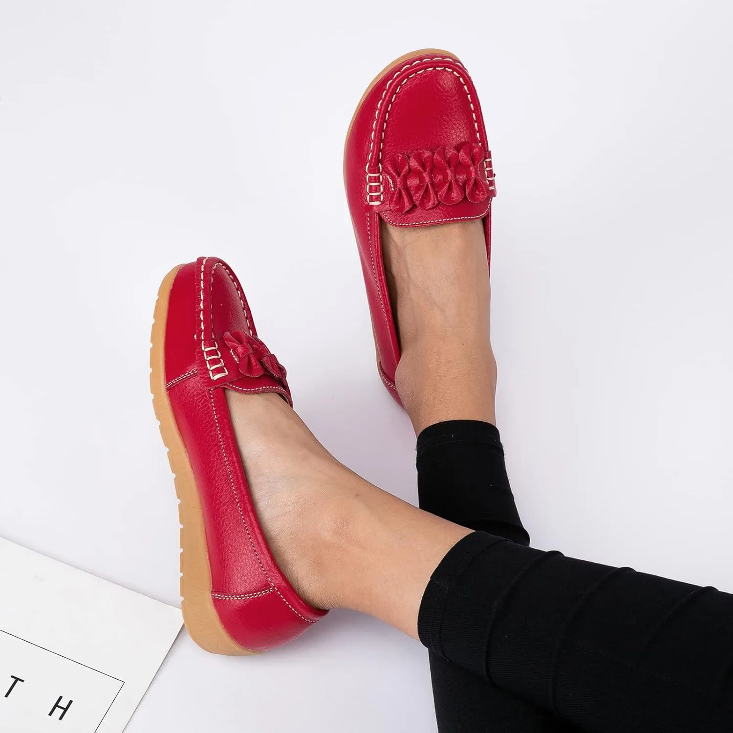 Dress Shoes for Women Low Heels Comfortable Women Loafers Slip on Non Slip Low Top CasualCover Heel Round Toe Womens Christmas Shoes Tennis Shoes Womens