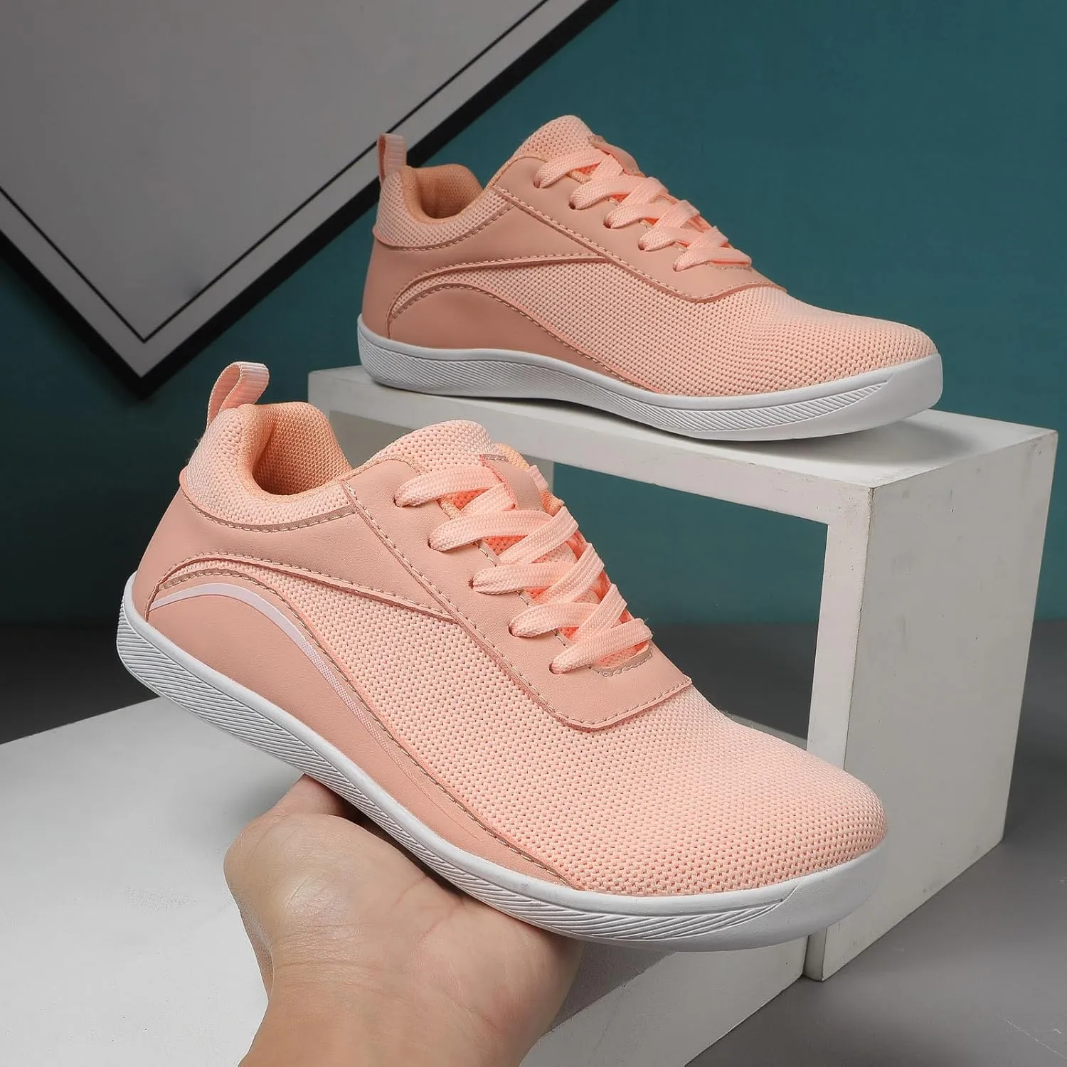 Fashion Sneakers Casual Shoe for Men Couple Mesh Sports Casual Shoes Breathable Flat Bottom Lightweight Plus Size