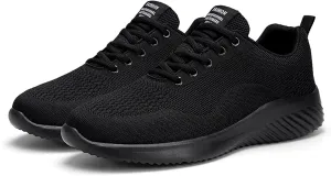 Fashion Sneakers Shoes Fashion Men Mesh Mountaineering Casual Sport Shoes Lace Up Solid Color Running Breathable Soft