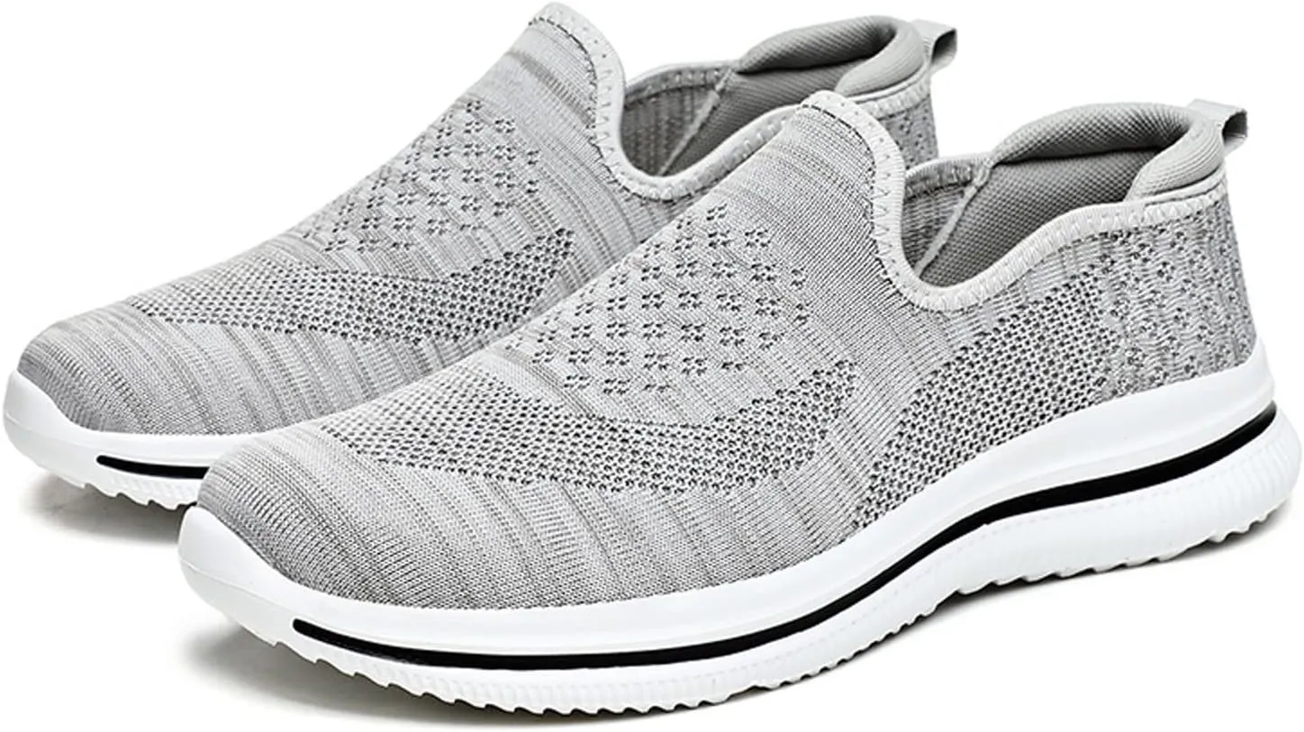 Fashion Sneakers Shoes Fashion Men Mesh Mountaineering Casual Sport Shoes Lace Up Solid Color Running Breathable Soft