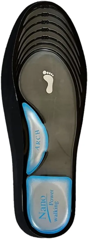 Foot Pain Relief Heel Air Cushioning Orthotic Inserts Insole Stability Comfortable Arch Support Helps with Plantar Fasciitis for Flat Feet Stretching Shoes Walking Shoes for Work Shoes (Men(9-11))