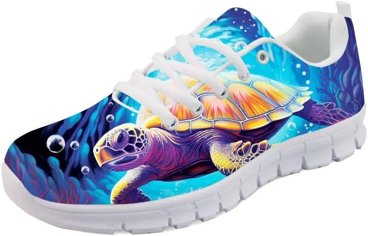 Forchrinse Shining Galaxy Blue Sky Lightweight Running Shoes Non Slip Soft Walking Shoes Casual Athletic Shoes