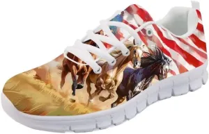 Forchrinse Shining Galaxy Blue Sky Lightweight Running Shoes Non Slip Soft Walking Shoes Casual Athletic Shoes