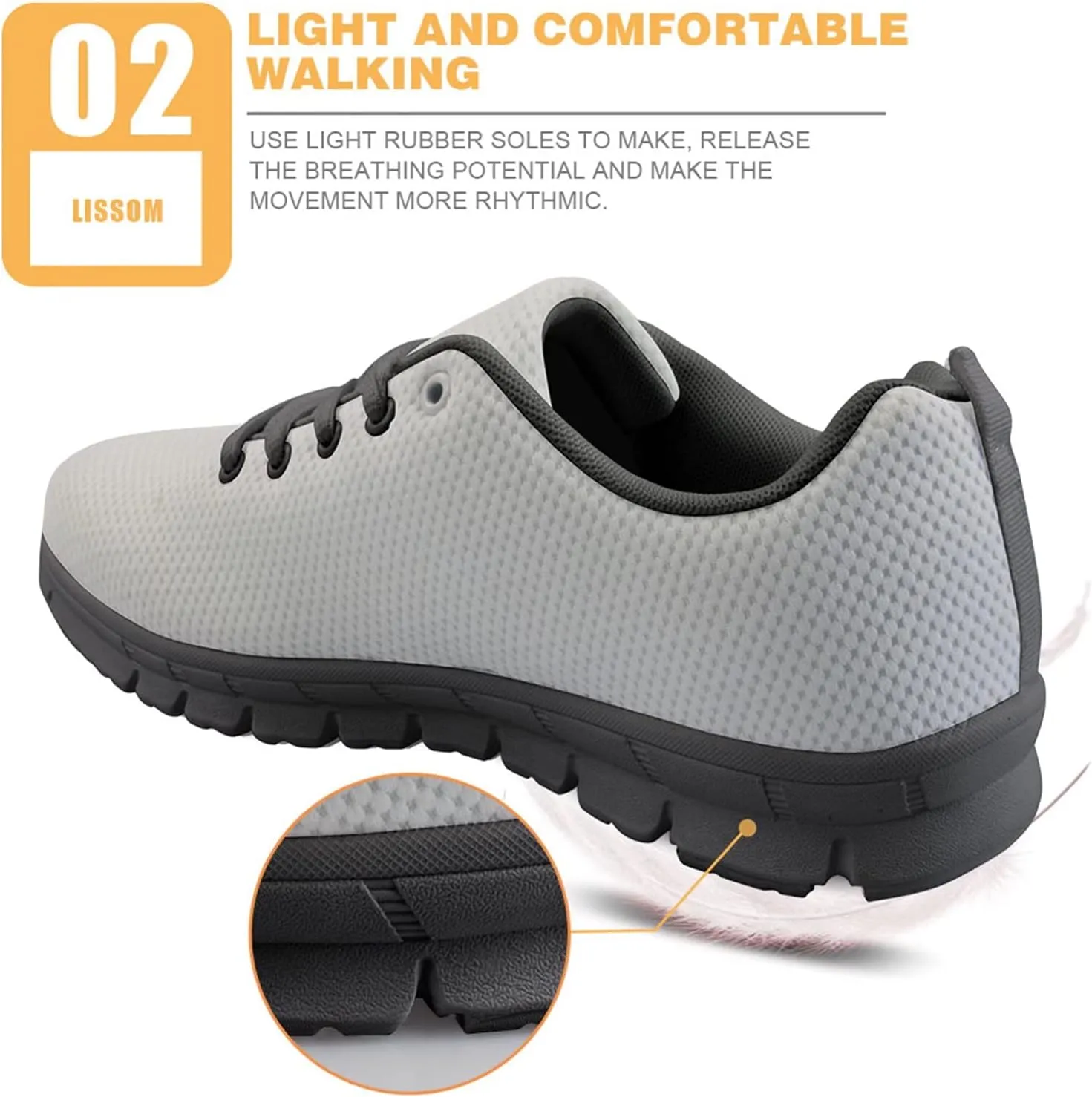 Forchrinse Sunflower Unisex Running Shoes Women Men Soft Walking Running Shoes Casual Gym Athletic Sneaker