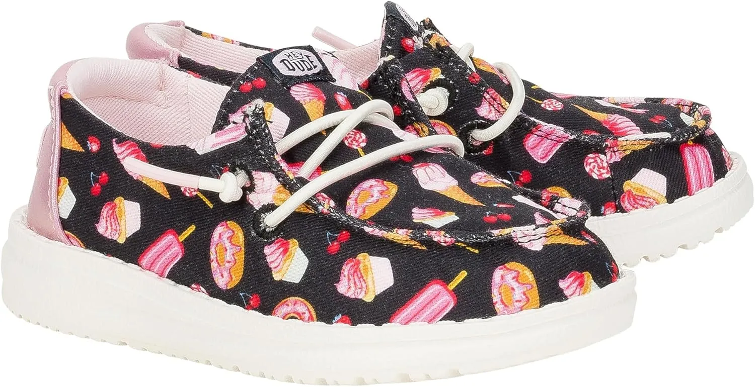 Hey Dude Kids Wendy Sweet Treat Loafers for Toddler Girls - Breathable & Comfortable