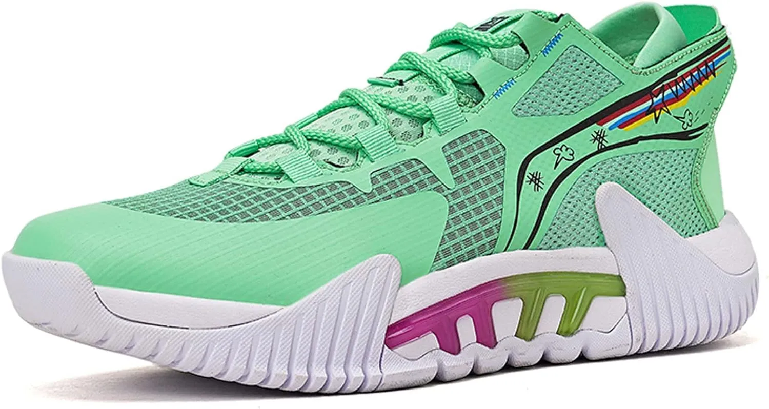 High-top Men's Basketball Shoes Teenagers Breathable Non-Slip Outdoor Sneakers Women's Fitness Cushioning Training Tennis Shoes