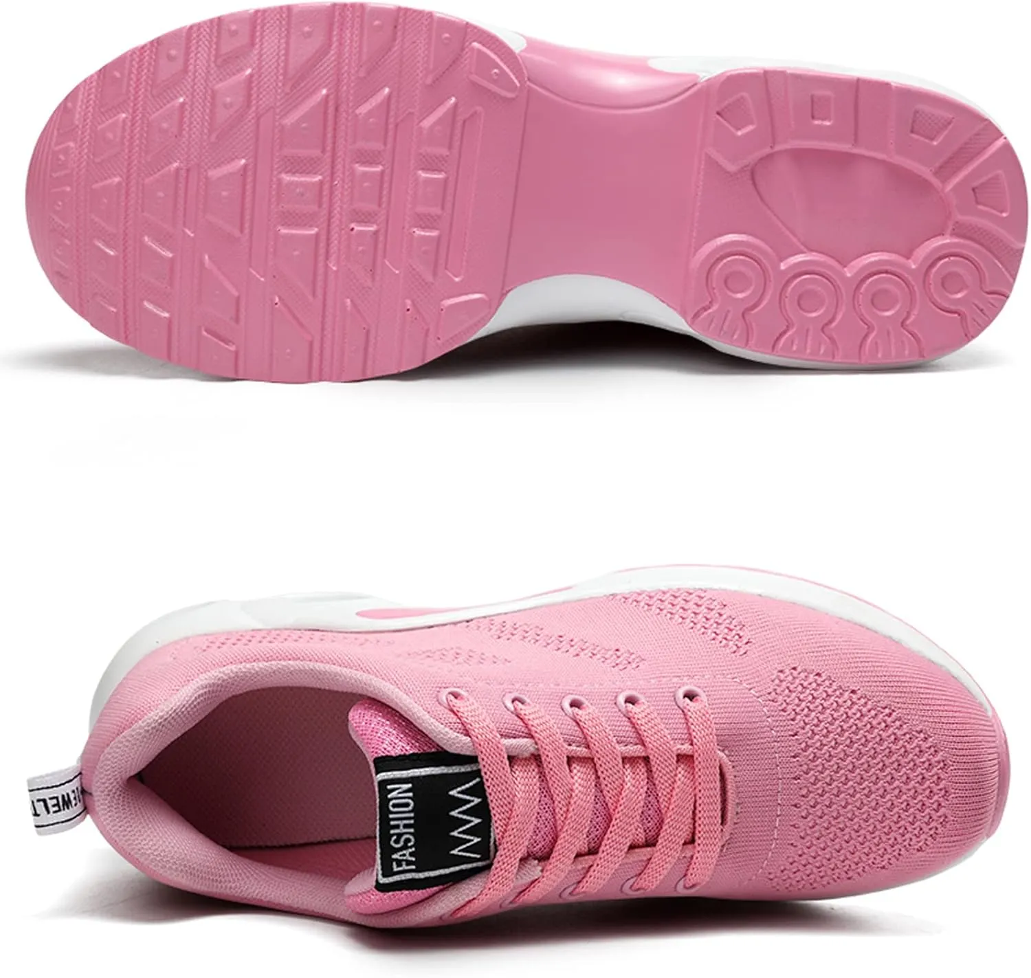 ihinzry Women's Air Running Shoes Lightweight Comfortable Non-Slip Walking Shoe Outdoor Breathable Fashion Mesh Sneakers
