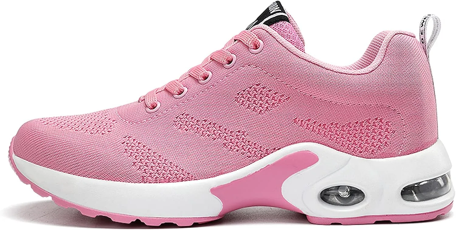ihinzry Women's Air Running Shoes Lightweight Comfortable Non-Slip Walking Shoe Outdoor Breathable Fashion Mesh Sneakers