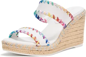 KARL LAGERFELD Women's Everyday Cushioned Insole Cybil-Ankle Strap Sandal Wedge