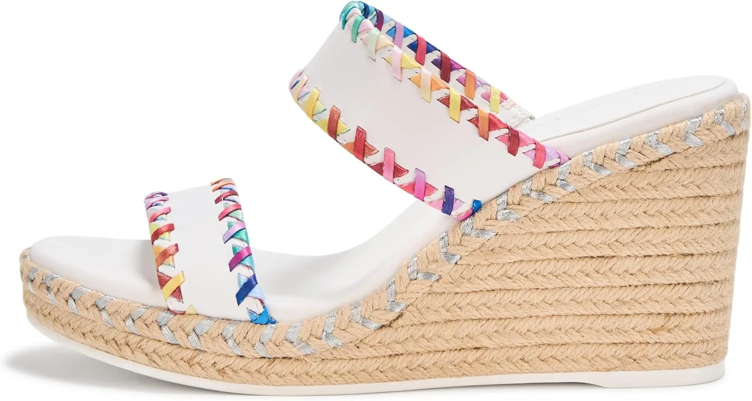 KARL LAGERFELD Women's Everyday Cushioned Insole Cybil-Ankle Strap Sandal Wedge