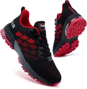 KPP Running Shoes, Black/Purple, Breathable Mesh, Cushioning