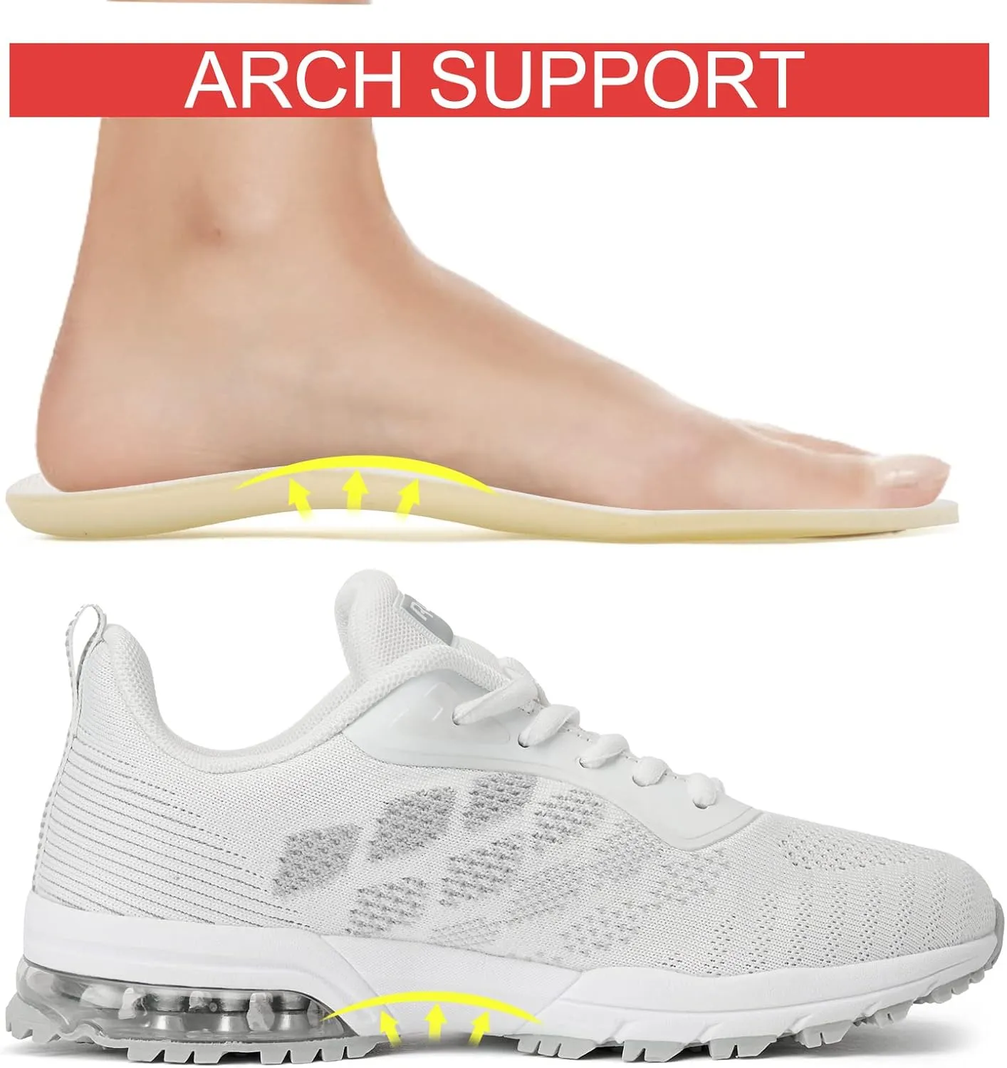 KPP Running Shoes, Black/Purple, Breathable Mesh, Cushioning