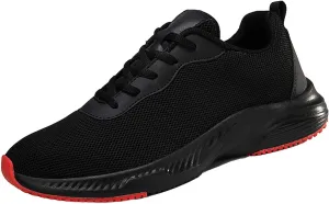 Ladies Mesh Breathable Non Slip Casual Walking Shoes Comfortable Lighweight Sneakers Low Top Slip on Soft Sole Solid Color Outdoor Sports Shoes for Women