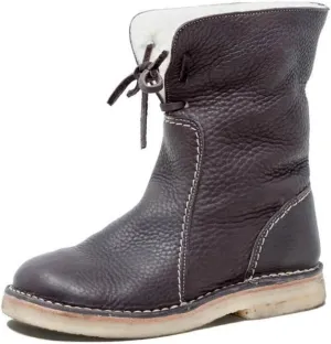 Ladmiple Snow Boots For Women Cute Tall Mid Calf Winter Boots Faux Fur Lined Slip On Ankle Booties Fashion Casual Warm Shoes