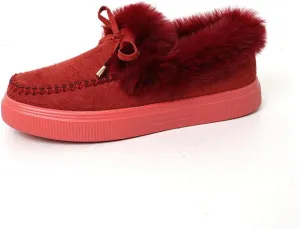 Ladmiple Winter Boots For Women 2024 Fashion Snow Boots Winter Shoes Fur Lined Warm Slip On Comfortable Outdoor Ankle Booties
