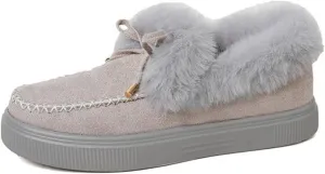 Ladmiple Winter Boots For Women Fashion Snow Boots Winter Shoes with Fur Lined Comfortable Warm Slip On Ankle Booties