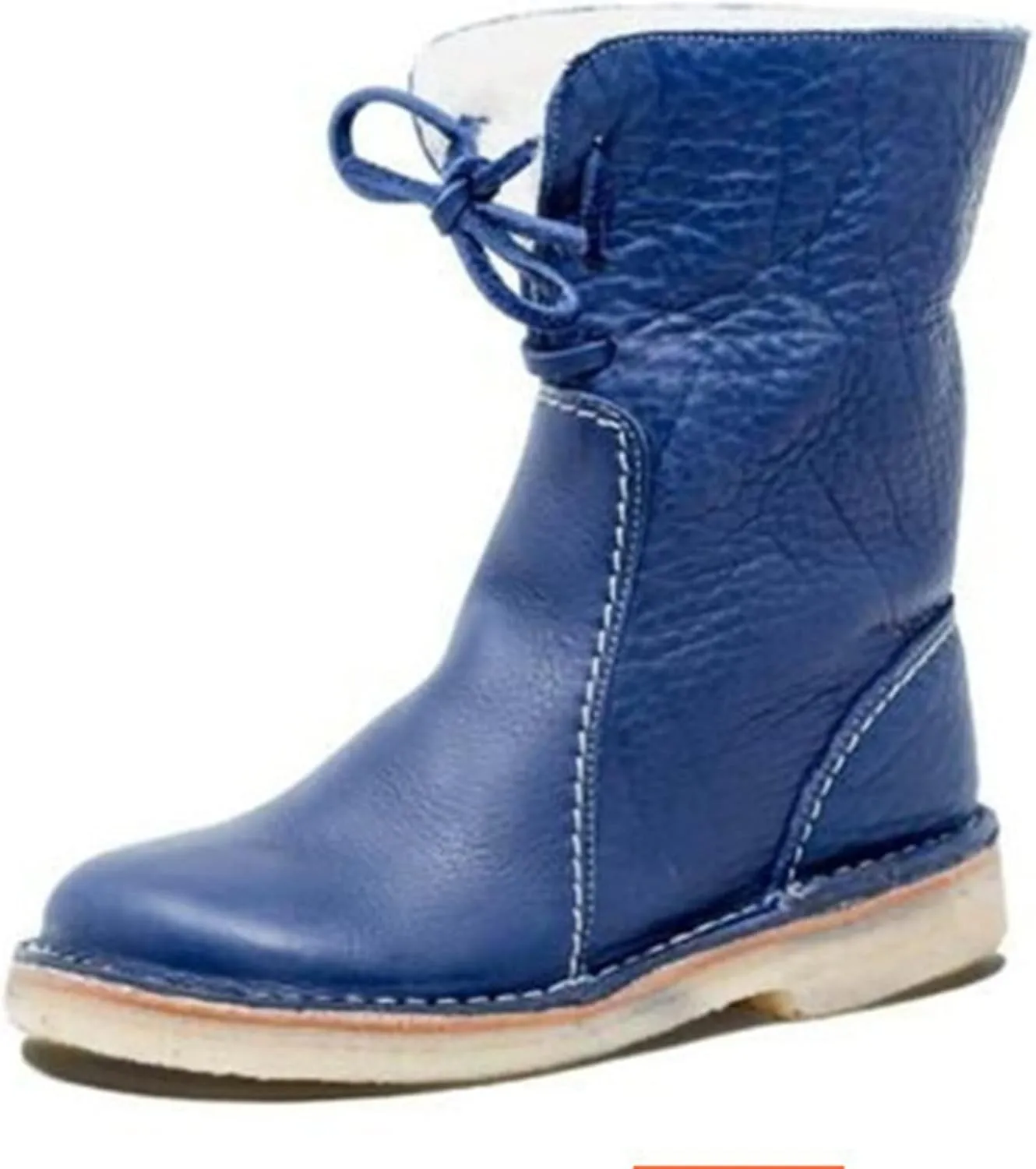 Ladmiple Winter Boots For Women Fashion Snow Mid Calf Boots Fur Lined Anti-Slip Outdoor Walking Warm Shoes Ankle Booties