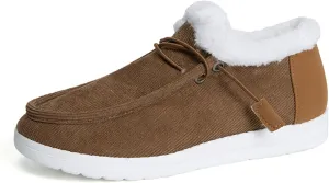 Ladmiple Winter Boots For Women Warm Snow Ankle Booties Comfortable Slip On Outdoor Fur Lined Thickening Walking Winter Shoes