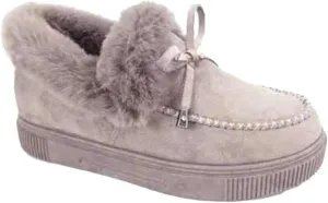 Lausiuoe Winter Boots For Women Fashion 2022 Fuzzy Ankle Bootie Warm Fluffy Silp On Casual Loafers House Shoes Slippers