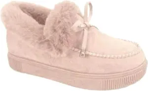 Lausiuoe Winter Boots For Women Fashion Wide Calf Women's Ankle Boot Slip On Comfortable Winter Snow Fuzzy Booties Fashion Sneaker Casual Walking Shoes Loafers