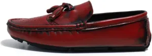 Loafers for Men Square Toe Brogue Embossed Wingtips with Tassel Driving Loafers Comfortable Flexible Lightweight Casual Slip-on