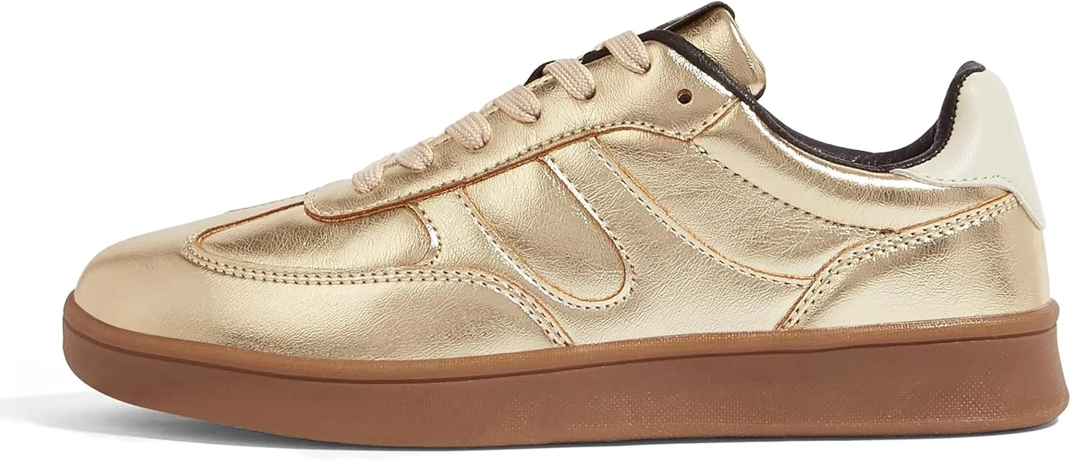 LUCKY STEP Women's Retro Fashion Sneakers Classic Casual Walking Shoes Non Slip Comfort Skate Shoes