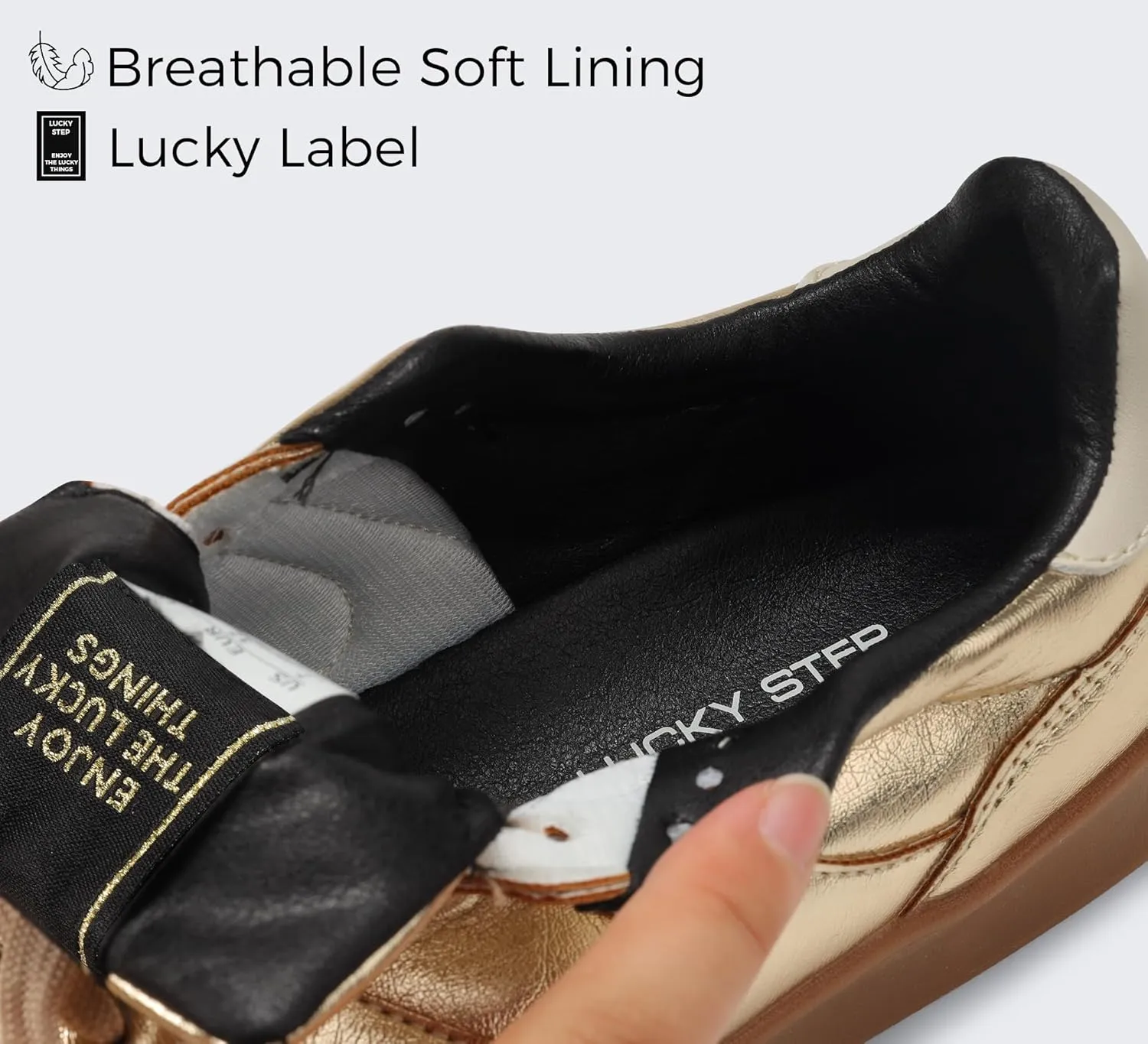 LUCKY STEP Women's Retro Fashion Sneakers Classic Casual Walking Shoes Non Slip Comfort Skate Shoes