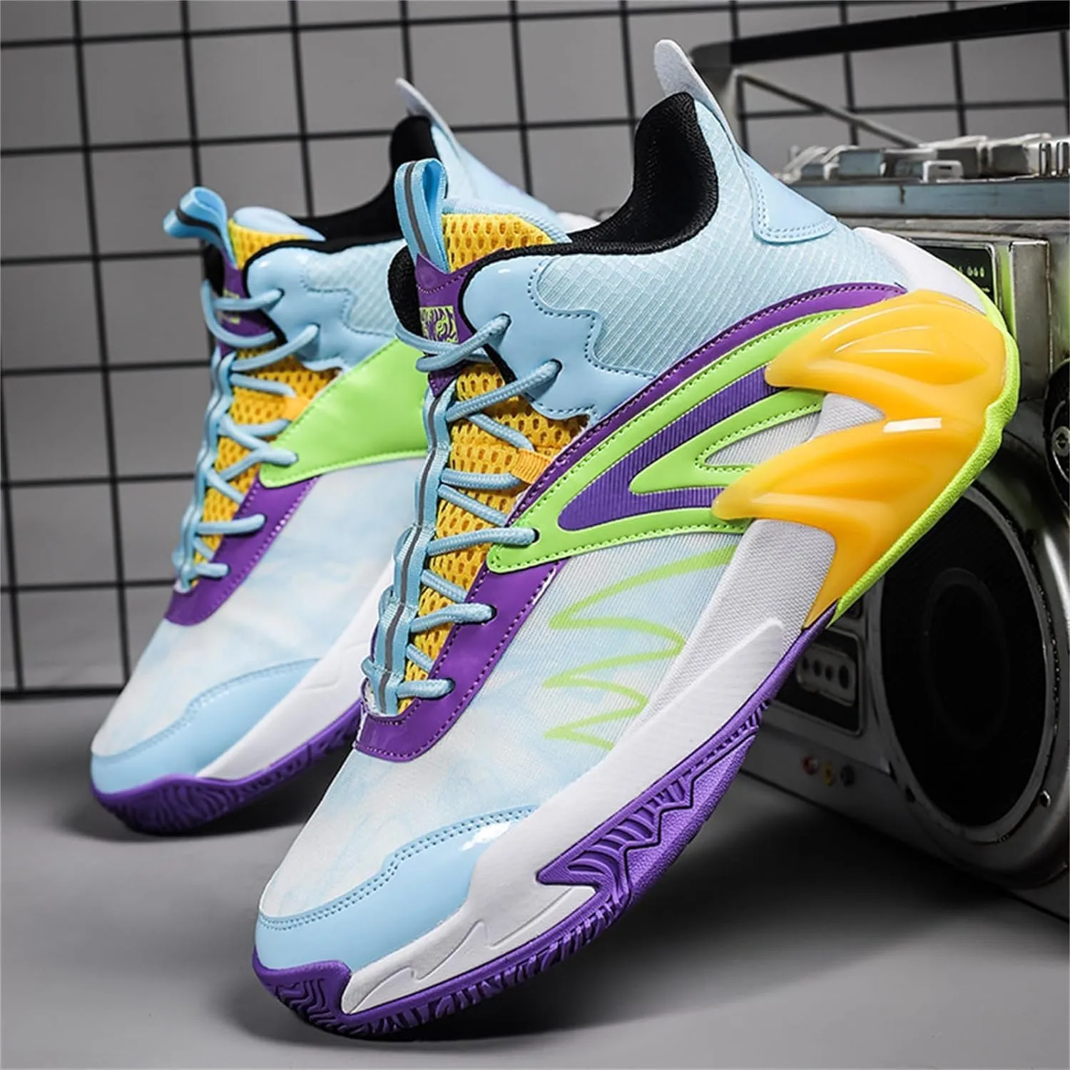 Mens Basketball Shoes Breathable Running Shoes Non Slip Outdoor Youth Fashion Sneakers Sport Trainer Tennis Shoes
